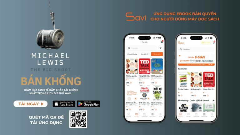 Ebook "Bán Khống – The Big Short" đã có mặt Trên Savi
