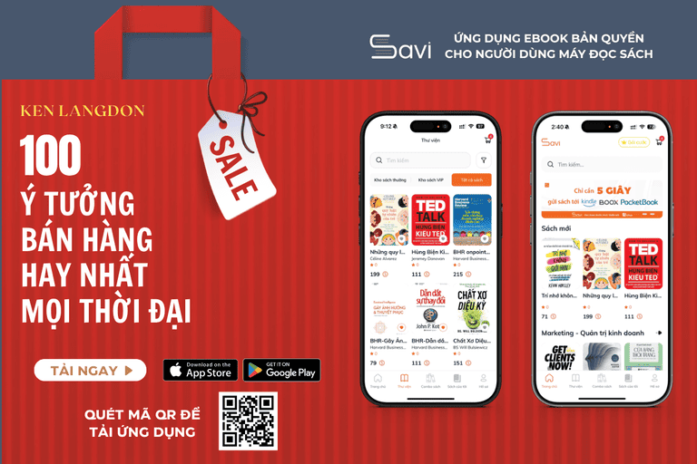 100 Ý Tưởng Bán Hàng Hay Nhất Mọi Thời Đại ebook đã có trên Savi