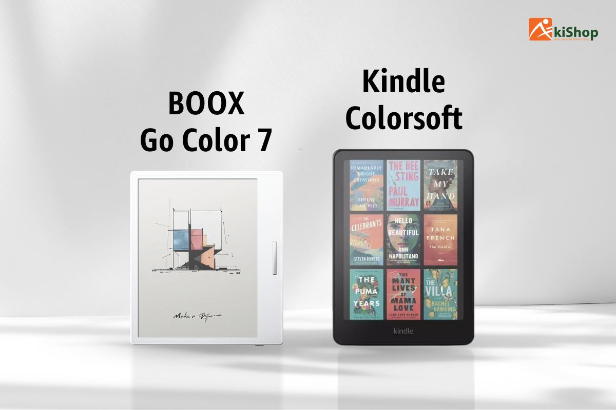 Kindle Colorsoft và Boox Go Color 7 