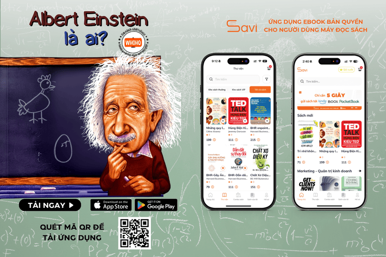 Ebook "Albert Einstein Là Ai?" đã có mặt trên Savi