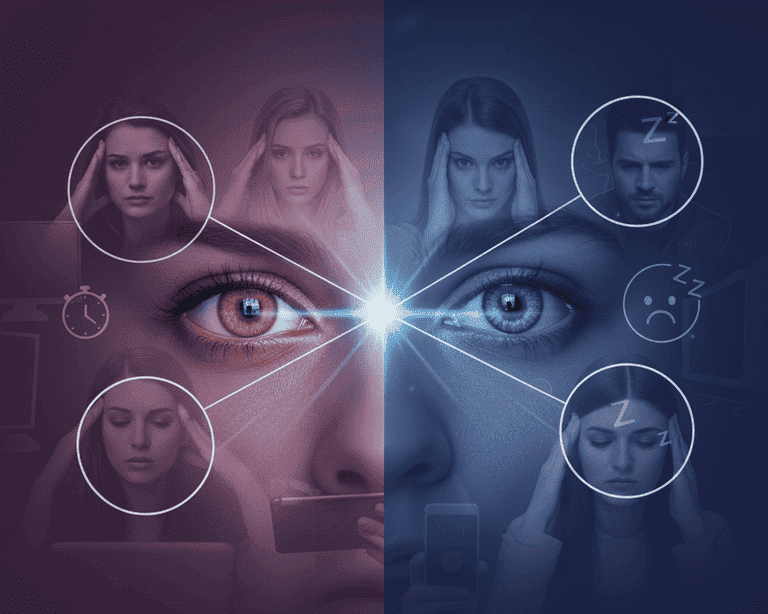 Tác hại của ánh sáng xanh 