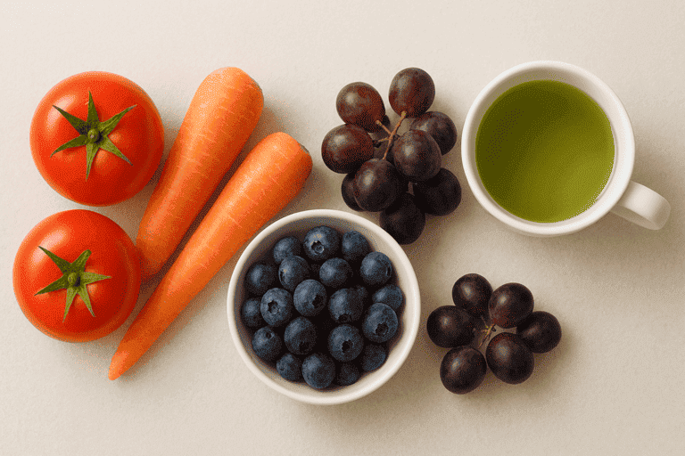 Thực phẩm hỗ trợ da chống lại ánh sáng xanh 