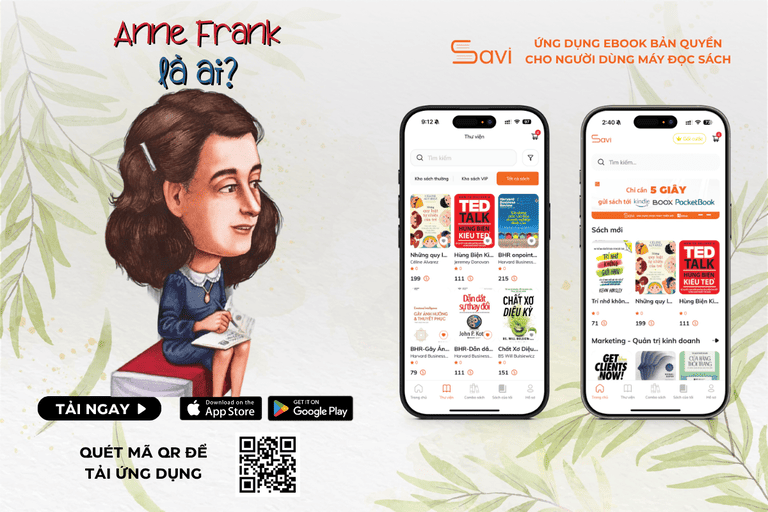 Tác phẩm "Anne Frank là ai" đã có mặt trên Savi
