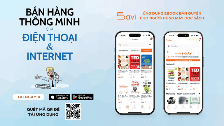 Ebook "Bán Hàng Thông Minh Qua Điện Thoại Và Internet" đã có trên Savi