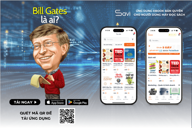 Ebook "Bill Gates Là Ai?" đã có mặt trên Savi