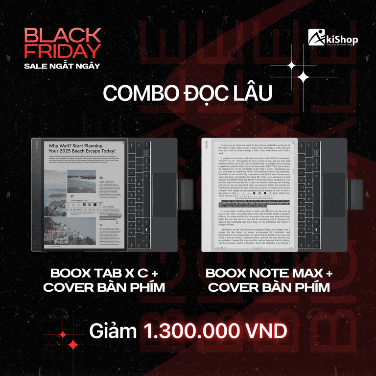 Combo Boox Tab X C + Cover bàn phím