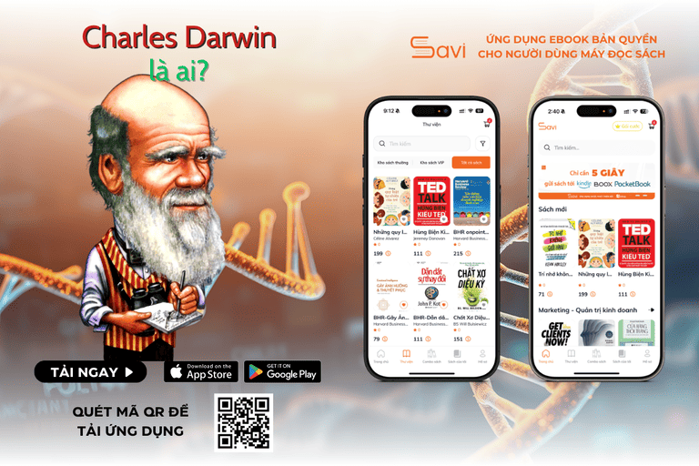 Ebook "Charles Darwin Là Ai" đã có mặt trên Savi