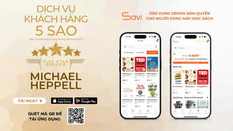 Ebook "Dịch Vụ Khách Hàng 5 Sao" đã có mặt trên Savi