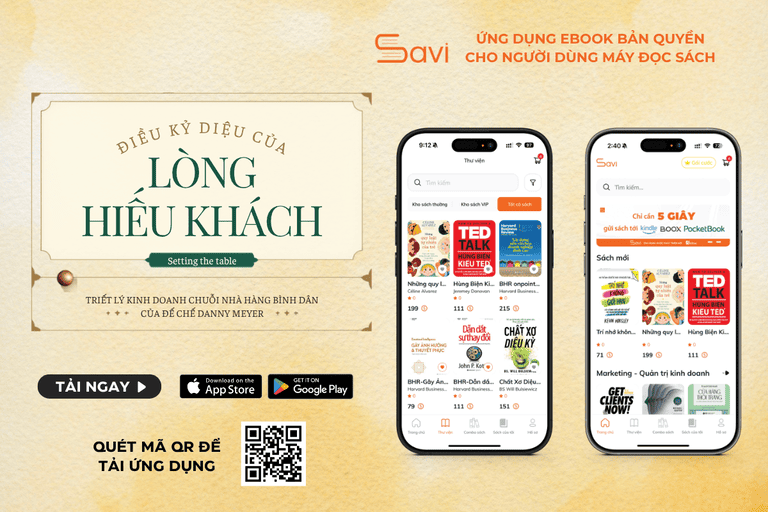 Ebook "Điều Kỳ Diệu Của Lòng Hiếu Khách - Setting The Table" đã có trên Savi