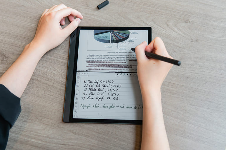 Chức năng highlight và ghi chú trên máy đọc sách 