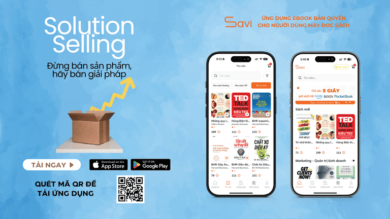 Ebook "Solution Sellling - Đừng bán sản phẩm, hãy bán giải pháp" đã có mặt trên Savi
