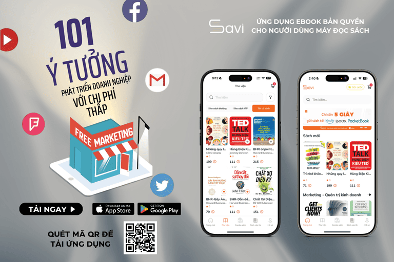 Ebook "Free Marketing – 101 Ý Tưởng Phát Triển Doanh Nghiệp Với Chi Phí Thấp" đã có mặt trên Savi