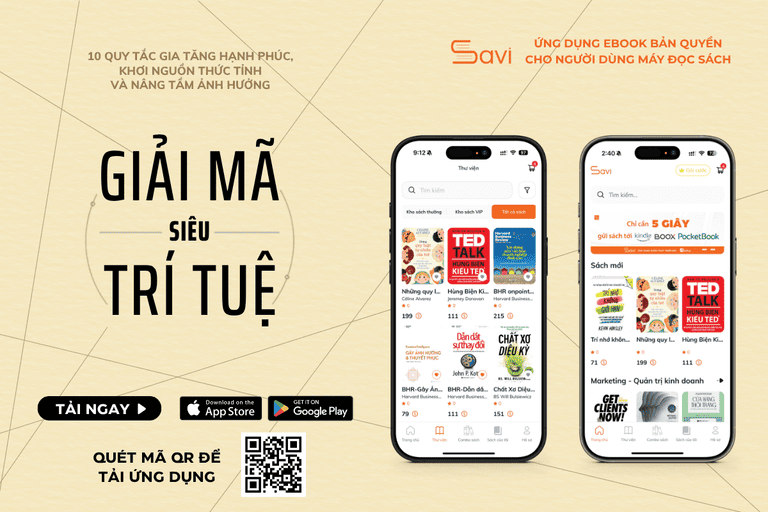 Ebook "Giải Mã Siêu Trí Tuệ" đã có mặt trên Savi