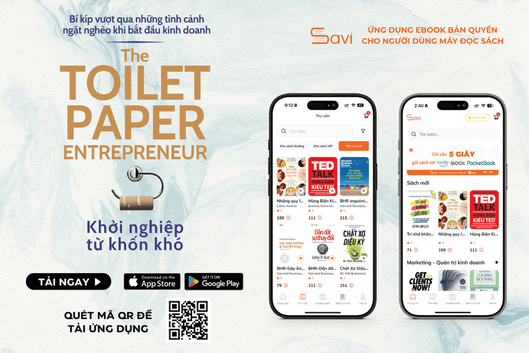 Ebook "Khởi Nghiệp Từ Khốn Khó" đã có mặt trên Savi
