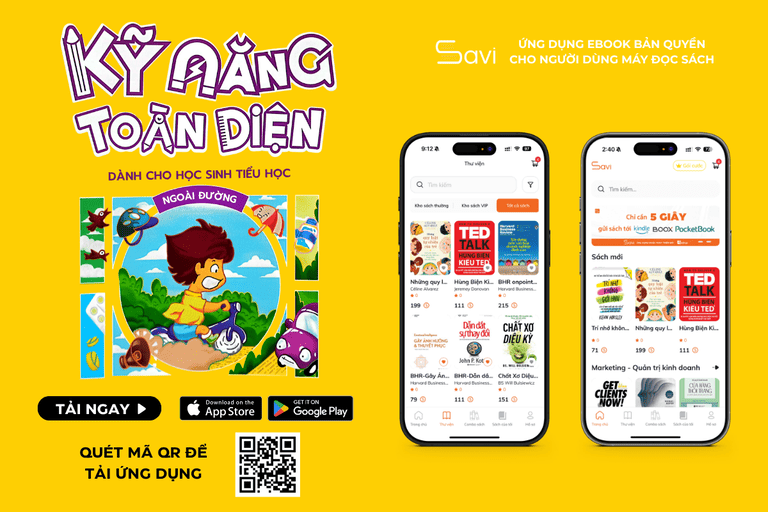 Ebook "Kỹ Năng Toàn Diện Dành Cho Học Sinh Tiểu Học - Ngoài Đường" đã có mặt trên Savi
