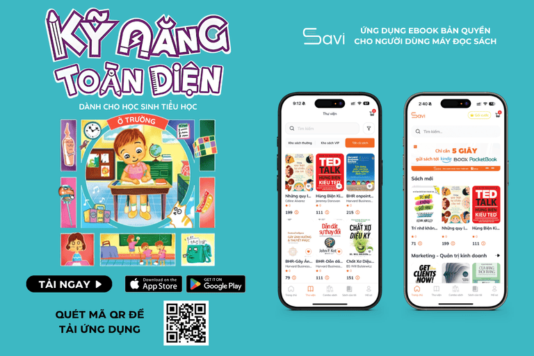 Ebook "Kỹ Năng Toàn Diện Dành Cho Học Sinh Tiểu Học - Ở Trường" đã có mặt trên Savi