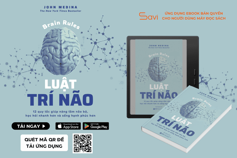 Cuốn sách "Luật Trí Não" của tác giả John Medina