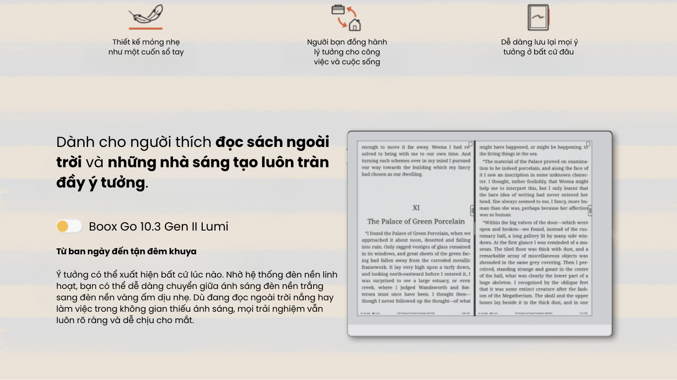 Máy đọc sách Go 10.3 gen 2 Lumi