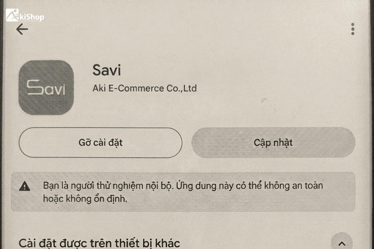 Cập nhật app Savi Ebook Phase II trên cửa hàng CH Play