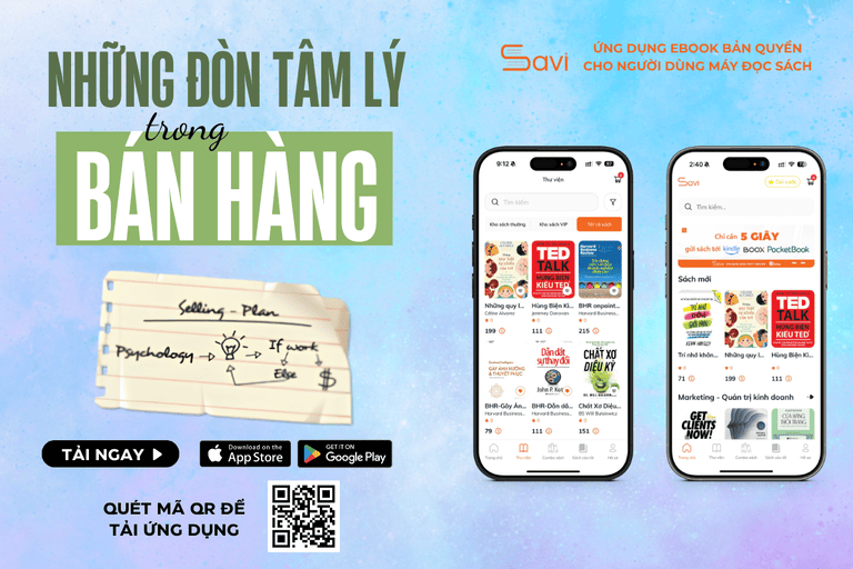 Ebook "Những đòn tâm lý trong bán hàng" đã có mặt trên Savi