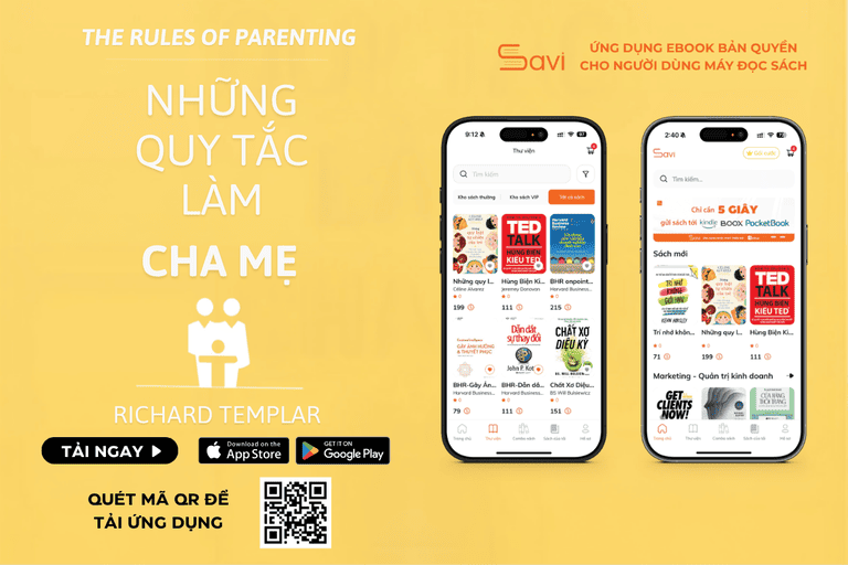 Ebook "Những Quy Tắc Làm Cha Mẹ" đã có mặt trên Savi