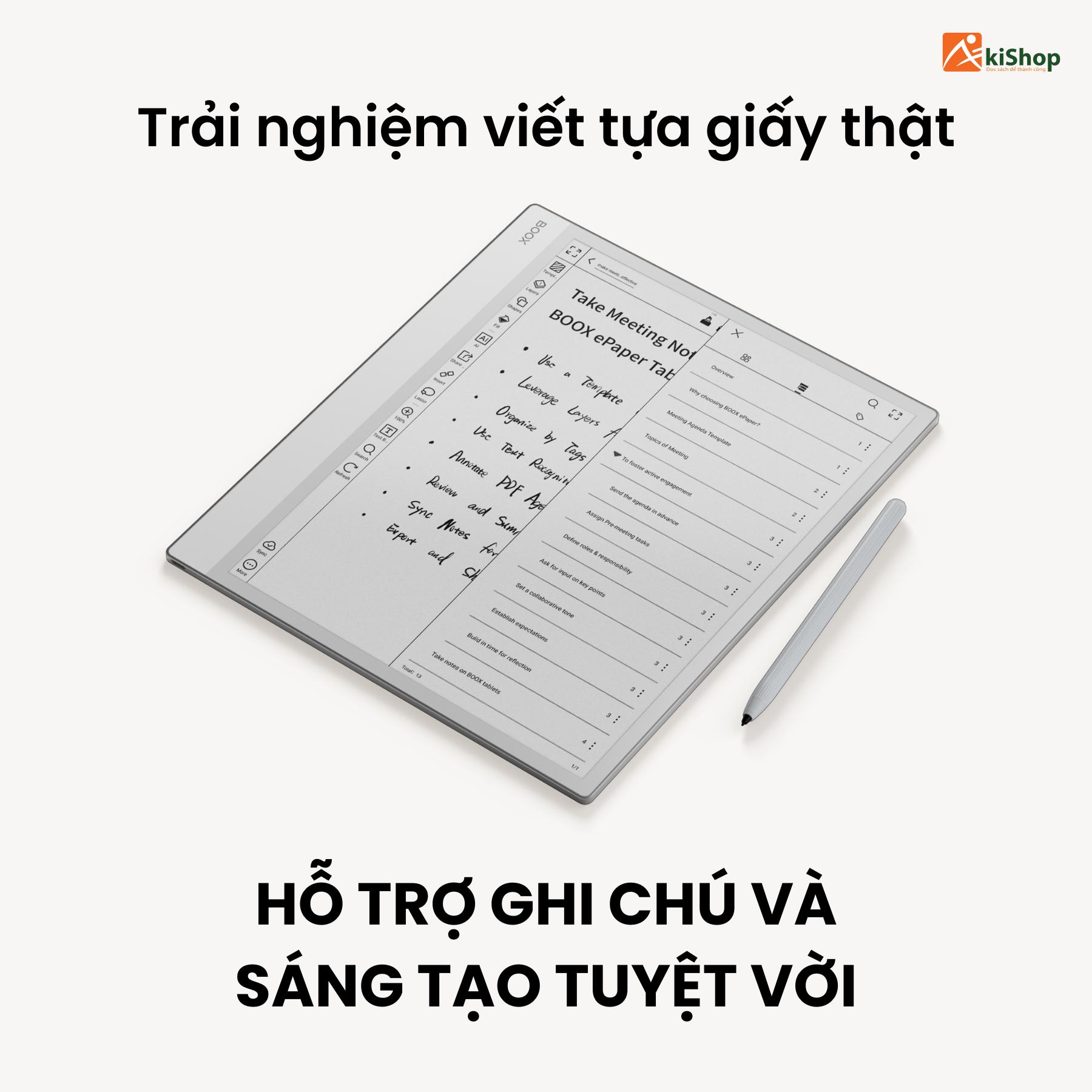 Trải nghiệm ghi chú và làm việc trên Boox Note Max