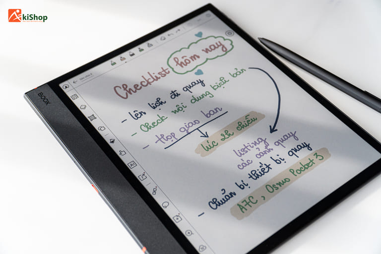 Ghi chép bằng máy đọc sách 