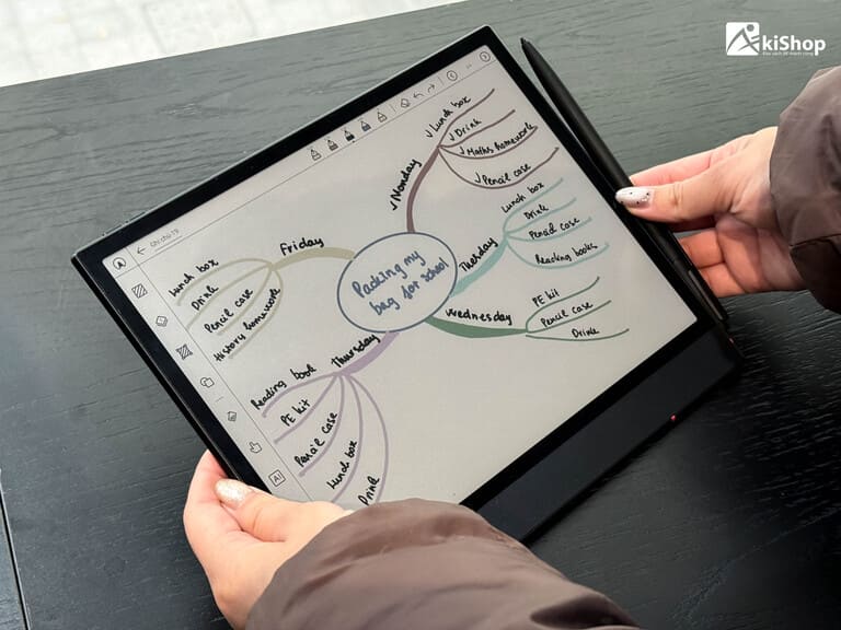 Máy đọc sách ghi chú hỗ trơ sơ đồ tư duy 