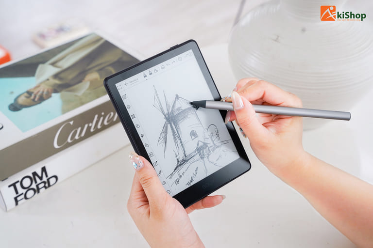 Với Go 6 Gen II thì việc ghi chú đã trở nên dễ dàng hơn vơi bút cảm ứng Inksense Plus