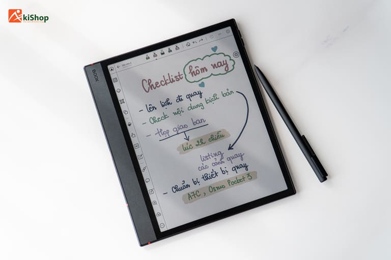 Cảm giác viết với bút như trên giấy thật 