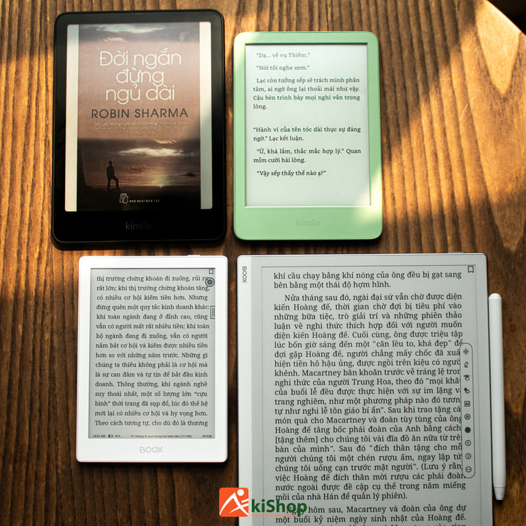 Akishop nhận thu cũ đổi mới các dòng máy như Boox, Kindle, Kobo, Pocketbook, reMarkable.