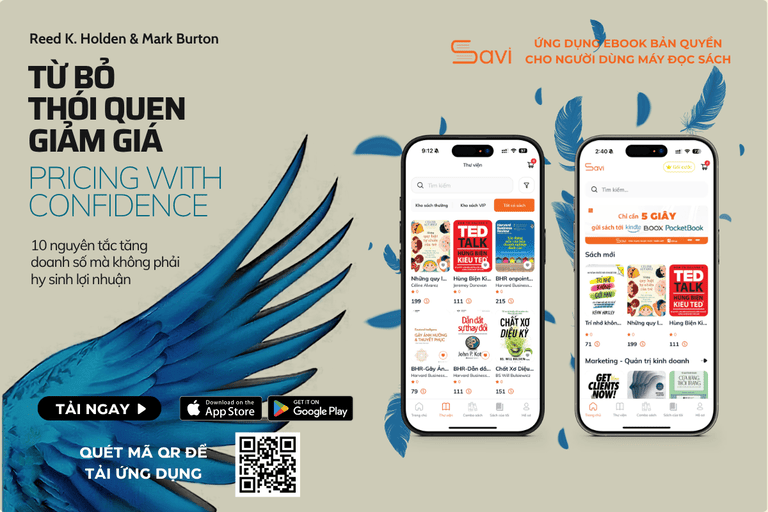 Ebook "Từ bỏ thói quen giảm giá" đã có mặt trên Savi