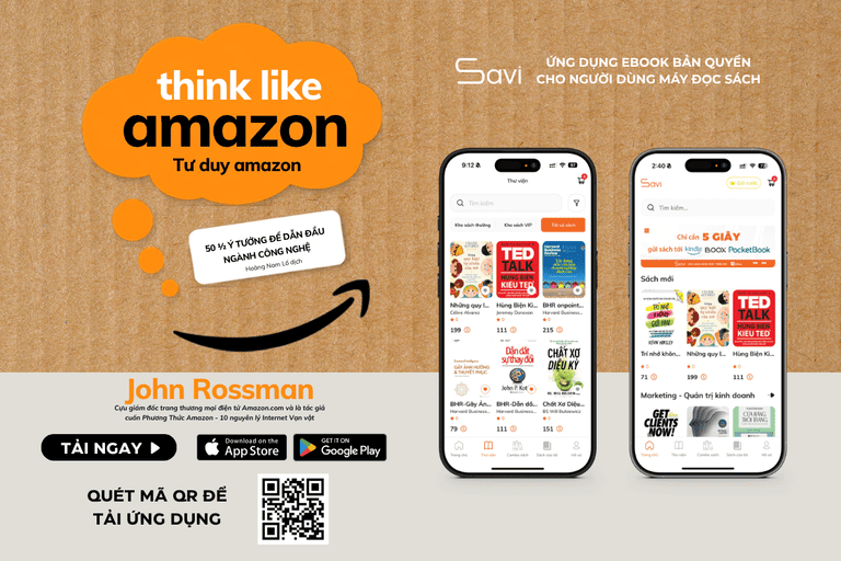 Ebook "Tư Duy Amazon" đã có mặt trên Savi