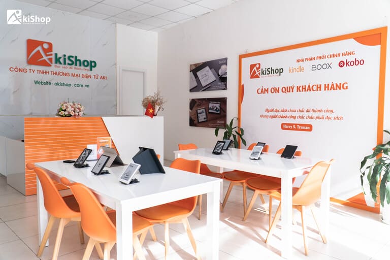 Hệ thống phân phối máy đọc sách Akishop 