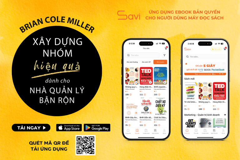 Xây Dựng Nhóm Hiệu Quả Dành Cho Nhà Quản Lý Bận Rộn ebook đã có mặt trên Savi