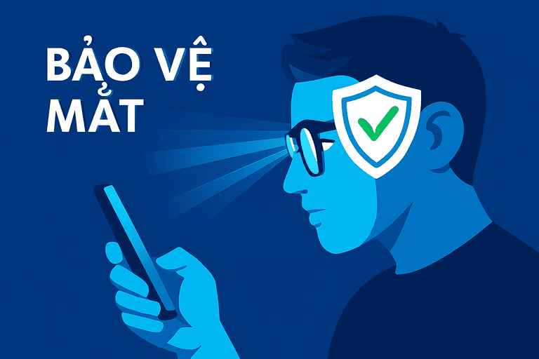 Bảo vệ mắt khi phải sử dụng điện thoại thường xuyên