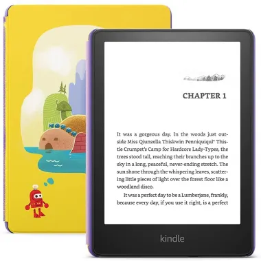 Kindle Paperwhite 5 Kids (11th) kèm cover Vàng Tím